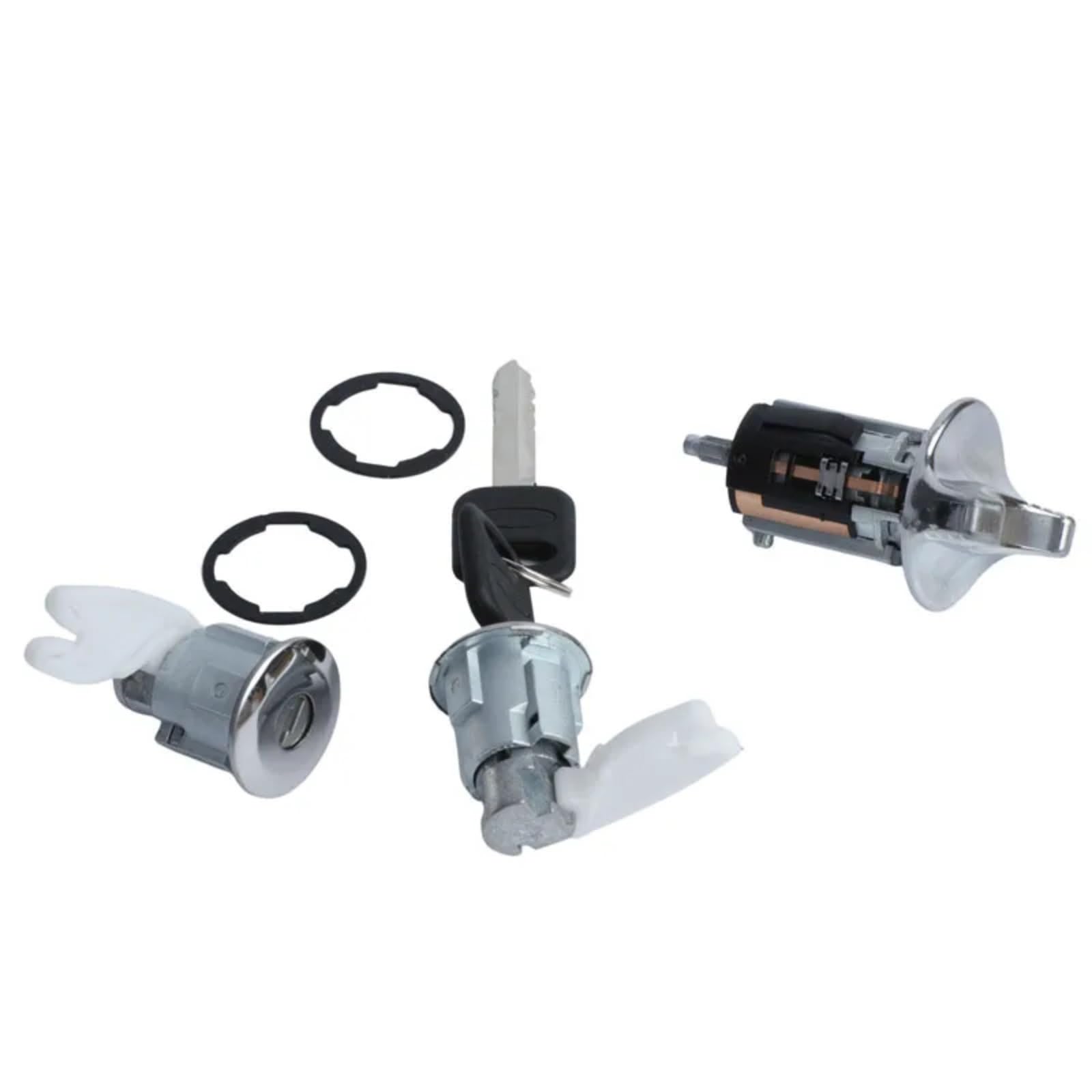 Interruptor De Cilindro Cerradura De Encendido Con 2 Accesorios Clave Coche Compatible Con Ford Para F250 F350 1992-1995 OE FF15LC1438 C42150 Cilindro encendido con llave