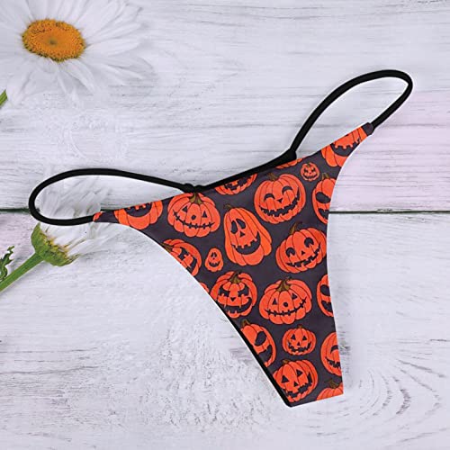 Womens Halloween Underwear G String Breathable No Show Bikini Underwear - image 5