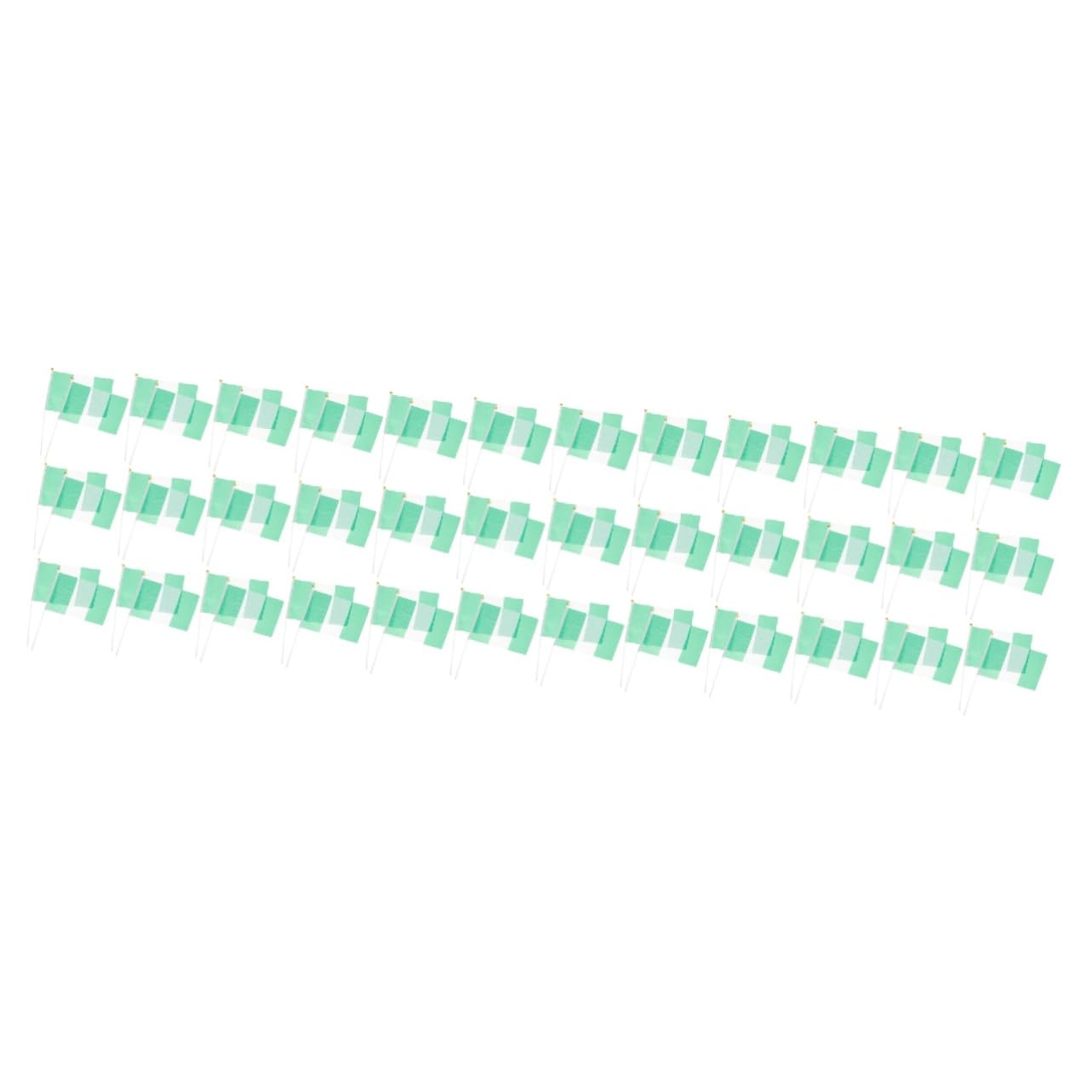 Drapeaux à main nigérians TOYANDONA miniatures pour décorations et événements | Lot de 80 pièces