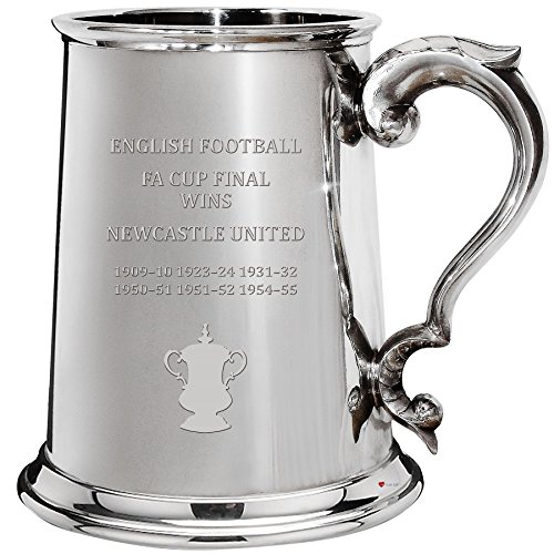 I LUV LTD 1 Pint Tankard for Newcastle Utd FA Cup Total Wins Collectors Pewter Beer Mug