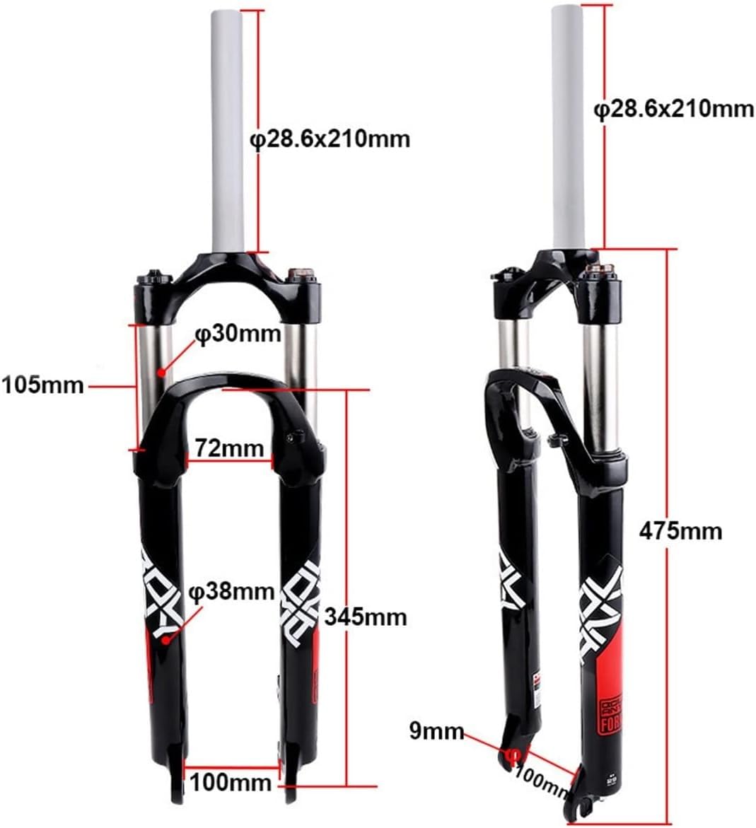Zawieszenie rowerowe widelec przedni 26 27,5 29 cali rower górski stop aluminium mechaniczne hamulce tarczowe D,26