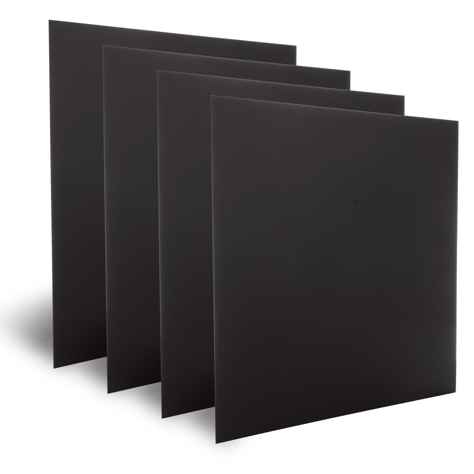 Confezione da 4 lastre in alluminio anodizzato nero, 30,5 x 30,5 x 0,8 mm di spessore, piastre in alluminio anodizzato, per incisione laser, artigianato, decorazione della casa