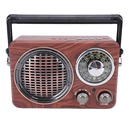 Radio portátil retro Yoidesu con Bluetooth AM FM y antena telescópica