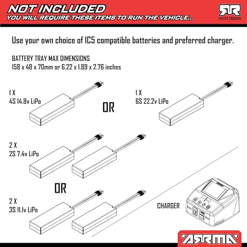 Image of ARRMA RC Truck 1 /8 KRATON 4X4 6S BLX BRUSHLESS V6 Speed Truck RTR (Lipo Battery and Charger Not Included) (Green /Black), ARA8608V6T3