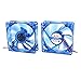 Ruilogod 2 x DC 12V 0.18A 80mm 4-pin Con nector wentylator dla PC Case CPU Cooler