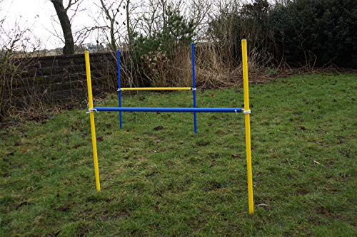 Wuzzmann 2 X Agility-ÜBUNGS-HÜRDEN-Set IN BLAU/GELB Cover
