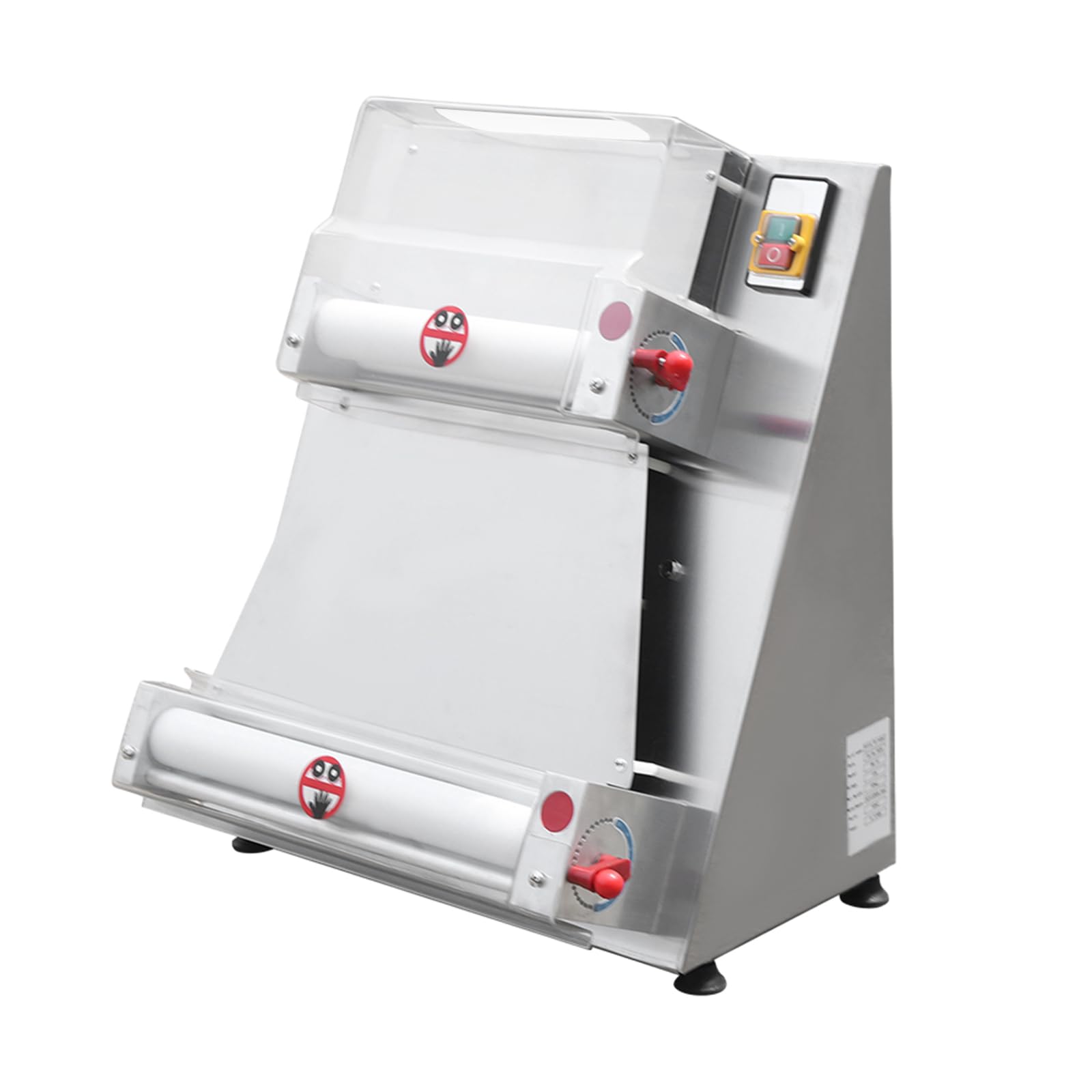 Pizza Dough Roller Sheeter, 110V 4-16 Inch Commercial Electric Sheeter Automatic Pastry Making Machine Food Preparation Equipment for Bakeries, Pizza Shops, Restaurants