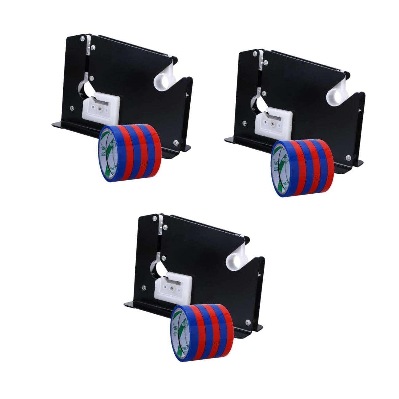 jojofuny 3 Stück Bandschneider tape cutter Tape cutting machine Mall tape sealing machine Mall tape sealer Supermarket tape sealing machine Spender für Halsdichtband Heavy-Duty-Taschenkonus