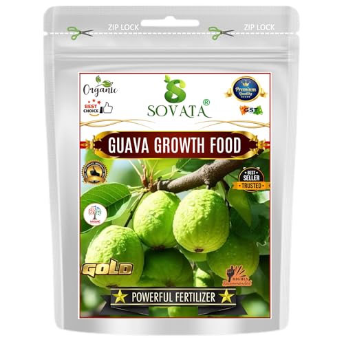 Sovata® Guava Growth Food, Powerful Organic Fertilizer for Fast Growth and Heavy Fruiting of Guava Plants. (5 kg)