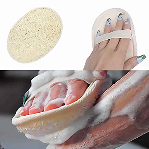Image of Mirah Belle - Natural Loofah - Exfoliating Bath Sponge (Pack of 4) - Scrubber for Men and Women - Eco Friendly Skin Care - For men and women