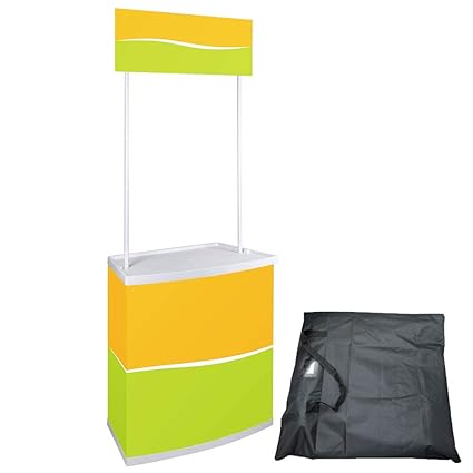 Yescom Portable Promotion Counter Table Foldable Booth Kiosk Trade Show Display Banner Stand