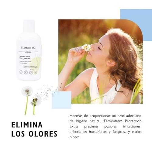 Farmoderm Jabón Íntimo Extraprotección 300ml - Gel Higiene Intima Femenina refrescante, dermoprotector y antibacteriano - Durante el embarazo, el posparto y el periodo menstrual - PH neutro - imagen 5