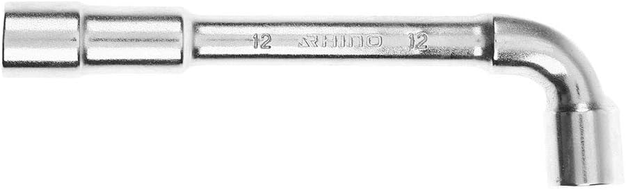 RHINO 2872 Tubular Socket Wrench Diameter 12 mm - 6/12 Sided Drive - Made in Steel (Chrome Vanadium) - Various Sizes Available, NC