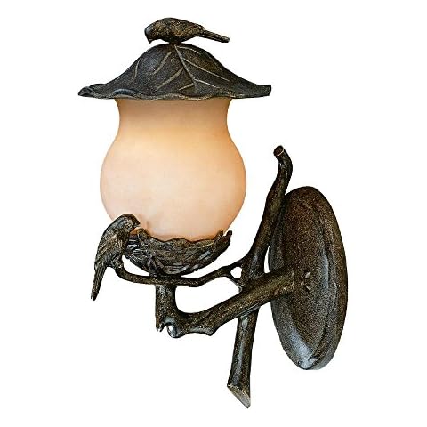 Acclaim 7551BC/CH Avian Collection 2-Light Wall Mount Outdoor Light Fixture, Black Coral Cover