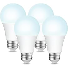 Sigalux A19 100W Equivalent LED Bulbs, Daylight 5000K 1500LM, Dimmable E26 Base LED Light Bulbs, Energy Efficient 14W, 15000 Hour Lifespan for Home Lighting, 4 Pack