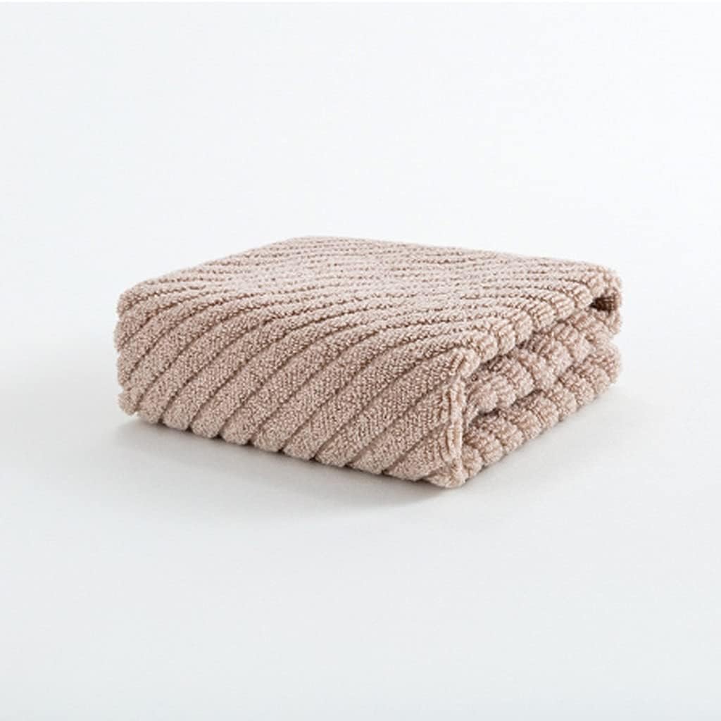 Plain Cotton Face Towel Wool Soft and Absorbent 34 * 34cm Comfortable Face Wash and Hand Towel(C)