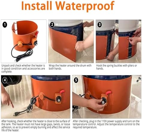 Adjustable Silicone Heating Belt for Home Brewing - 1740x125mm Power Wrap, Multi-Purpose Pipe Conditioner for Optimal Temperature Control