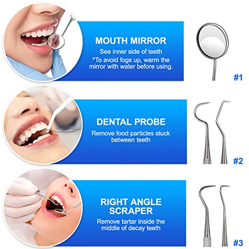 image for Dental Tools, Sopito 11PCS Teeth Cleaning Tools Stainless Steel Dental