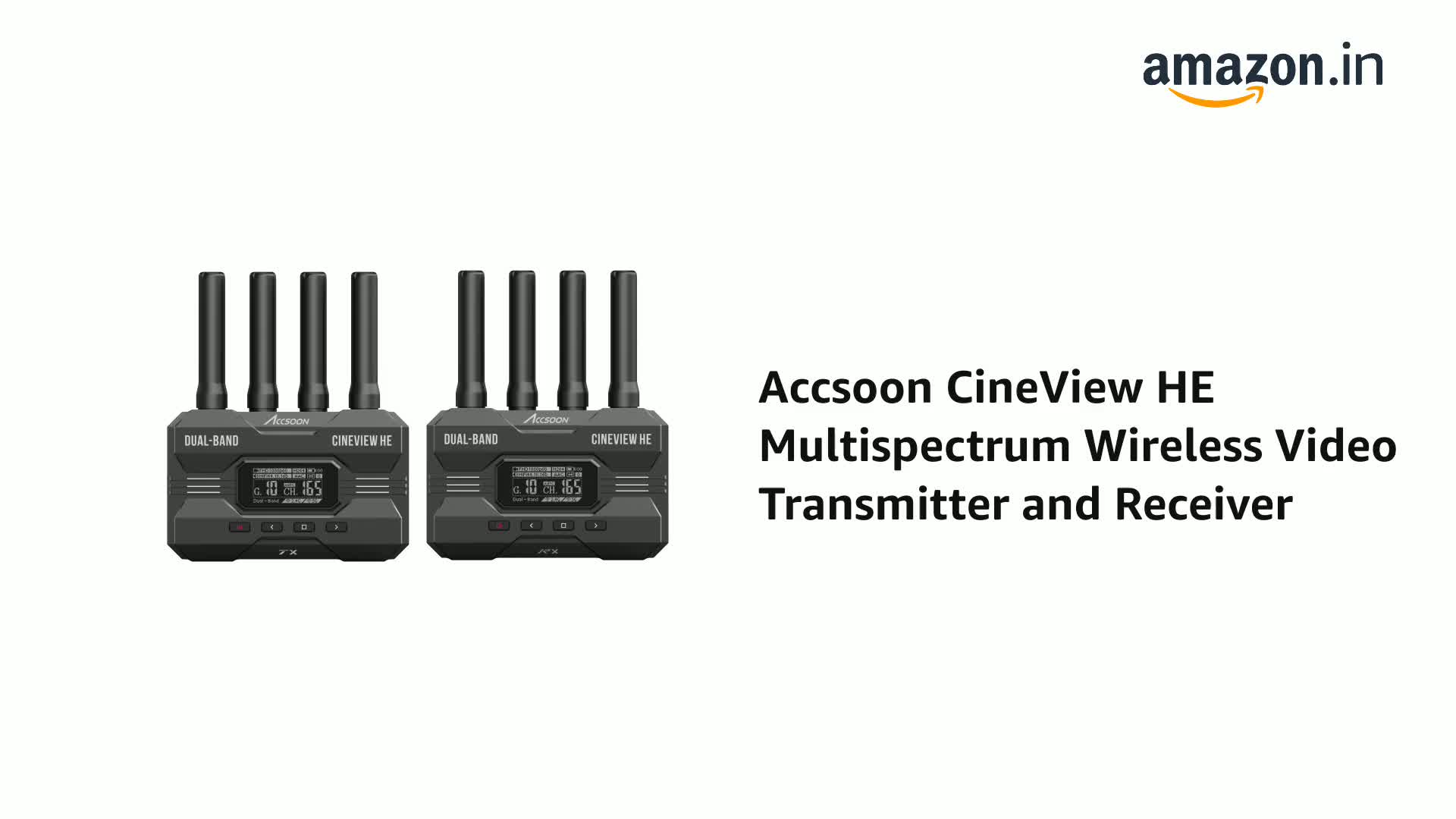Accsoon CineView HE Wireless Video Transmitte&Receiver, 2.4+