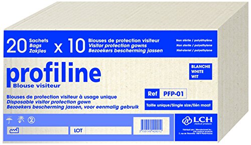 LCH Blouse de Protection Visiteurs Carton de 20 sachets de 10 blouses