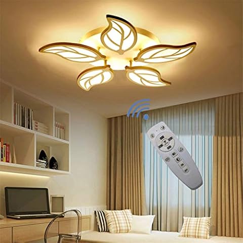 LED Ceiling Lamp Bedroom Lamp Creative Ceiling Lamp Remote Control Dimmable Aluminum Acrylic White Lighting Lights Children's Room Dining Room Lamp Hanging Lights Ceiling Lighting Hallway Lamp Cover