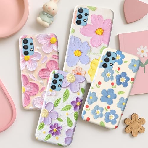 Image of COLORflow Back Cover Compatible with Samsung Galaxy A23 4G / A23 5G | Whisper of Petals Customized Back Cover Compatible with Samsung Galaxy A23 4G / A23 5G