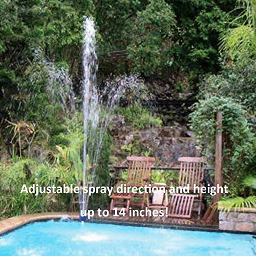 ZCONIEY Pool Fountain Fun Water Sprinkler Above & Inground Swimming Pool Waterfalls Spray Pond Decor - Thumbnail 2