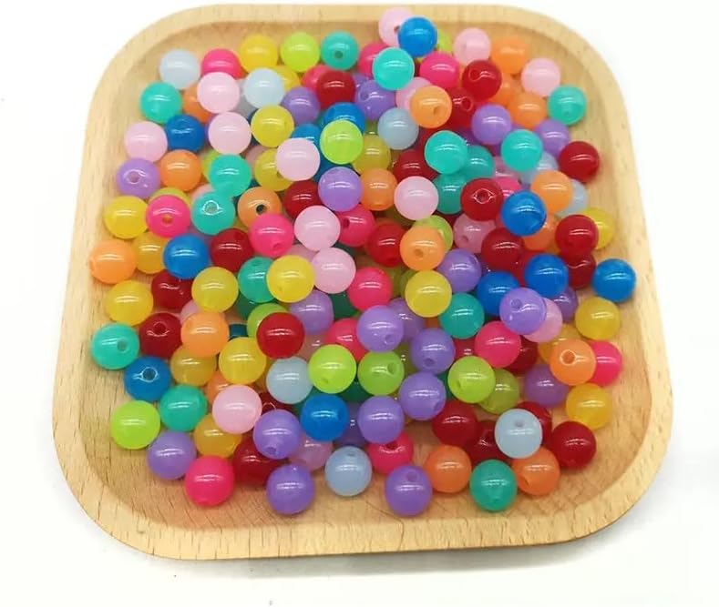 16mm Acrylic Beads 100pcs Pink Transparent Focal Bead Beadable Chunk Bubblegum Beads for DIY Crafting Necklace Bracelet Jewelry Making Keychain (Pink) - Image 4