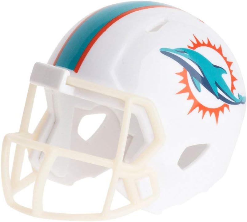 NFL Miami Dolphins Pocket Pro Speed Riddell Helmet, Team Colors, One Size