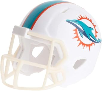 NFL Miami Dolphins Pocket Pro Speed Riddell Helmet, Team Colors, One Size