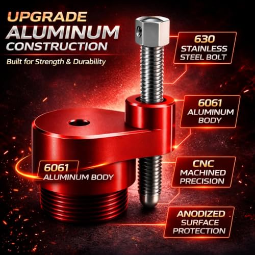 Image of EVRBUL Belt Removing Tool Fit for Can-Am Defender HD10 Pro Maverick 2006-2021 Compatible with Can-Am Maverick X3 Turbo MAX 2017-2020 Fits 72 inch /64 inch Wheel Base Width Replace # 708200720 529000088 (Red)
