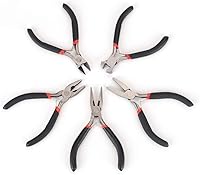 Vista 4 de FLZOSPER Mini alicates de punta de cadena, 4.5 pulgadas CR-V Alicates de precisión multifunción Stripper Herramienta de fabricación de joyas de mano