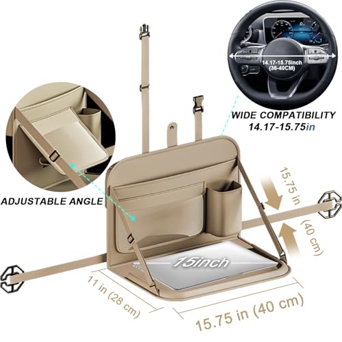 GMQ Backseat Car Organizer with Detachable Tray - Use Code 5KDD9AQX