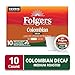 Folgers Colombian Decaf Coffee, Medium Roast, Keurig K-Cup Pods, 10 Count Box