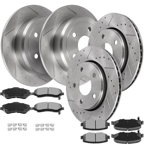 Image of SCITOO Front Rear Brake Kits Brake Rotors Brake Pad:53040;53041;D1273;D1274 | Fit For Jeep For Wrangler 2007-2017,For Jeep For Wrangler JK 2018