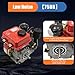 4-Stroke Diesel Engine, 3HP Single Cylinder Air-Cooled Diesel Engine Recoil Start System Diesel Motor for Go Kart, Lawn Mower, Power Generator, Wood Splitter (Red)