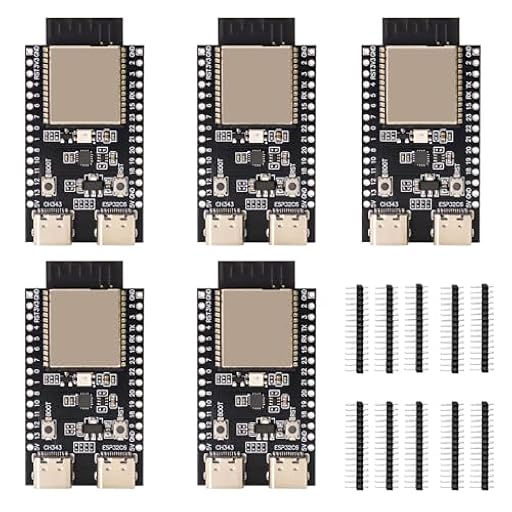 QIQIAZI ESP-C6 para ESP-32-C6 Tarjetas de Desarrollo, ESP-C6 Módulo Soporte WiFi + Bluetooth 512KB 320KB ROM 4MB Flash con Interfaz Tipo C, Compatible con Arduino (5PCS) | Ya disponible en tu tienda friki favorita! En mundofriki.es! QIQIAZI ESP-C6 para ESP-32-C6 Tarjetas de Desarrollo, ESP-C6 Módulo Soporte WiFi + Bluetooth 512KB 320KB ROM 4MB Flash con Interfaz Tipo C, Compatible con Arduino (5PCS) | Ya disponible en tu tienda friki favorita! En mundofriki.es!