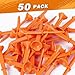 BIRDIEBLAST Professional Golf Tees for Enhance Distance, Low-Drag Design Reduces Friction & Side Spin, Unbreakable Nylon Golf Tees 50 Pack