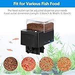 AQQA Futterautomat für Aquarium, 250ml Große Kapazität Futterautomat Fische mit Vier Zeitmessmodi, Einstellbare Futterautomat Fische Aquarium für Urlaub oder Geschäftsreisen – Bild 5