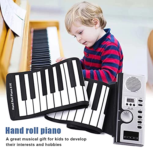 JTYX 61 Touches Flexible Roll Up Piano Clavier Silicone Hand Roll Piano Piano électrique numérique avec Haut-Parleur intégré Clavier de Musique éducatif pour Enfants Cadeau - Les Beatles, Paul McCartney, John Lennon, RIngo Starr, George Harrison JTYX 61 Touches Flexible Roll Up Piano Clavier Silicone Hand Roll Piano Piano électrique numérique avec Haut-Parleur intégré Clavier de Musique éducatif pour Enfants Cadeau – Image 3