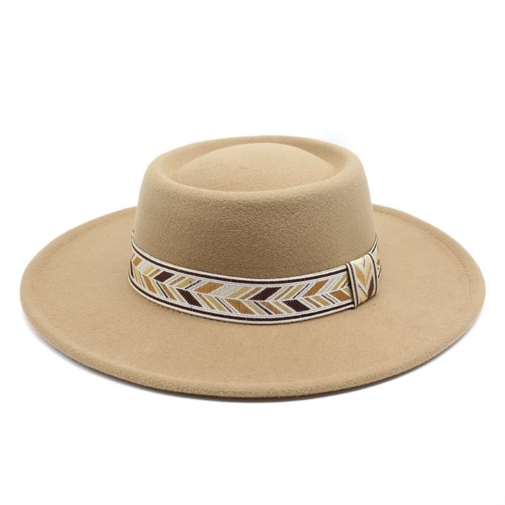 Cap New British Woolen Felt Hat Spring and Autumn French Hat for