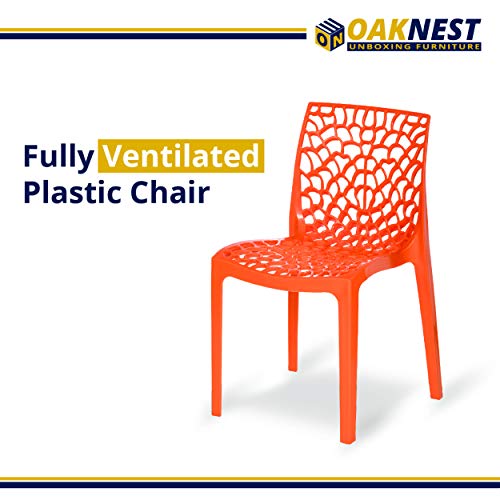 OAKNEST-Supreme-Web-Plastic-Chair-Armless-Chair-for-Dining-Room-Set-Cafe-and-Restaurents-Weight-Bearing-Upto-220kg-6-Months-Warranty-Color-Orange-Set-of-4-Piece