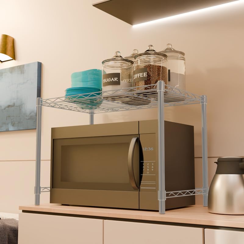 Image of 1-Shelve Heavy Duty Steel Storage Rack | Multipurpose Shelving Unit for Kitchen, Home & Utility