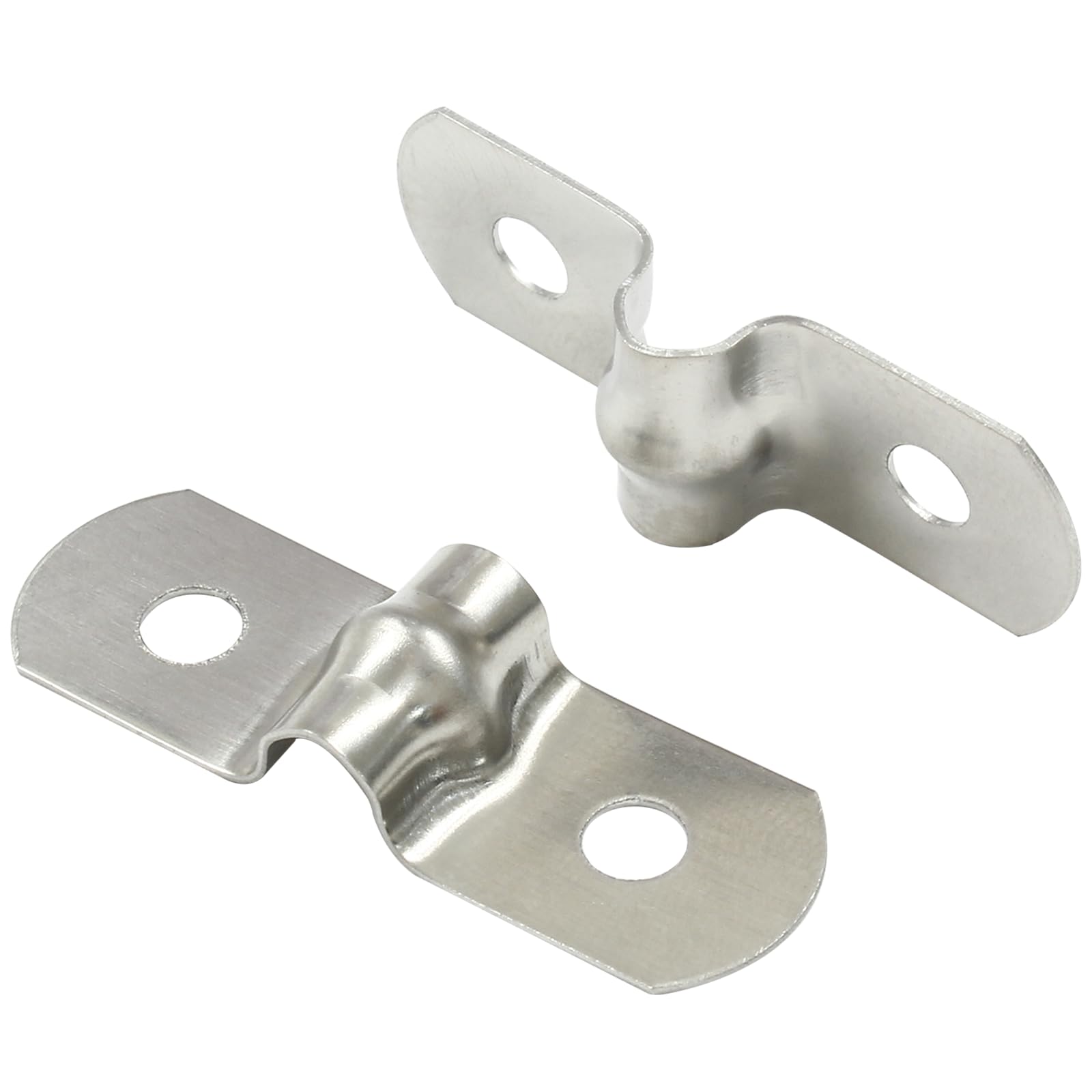 Piutouyar 50 Pack 5mm Two Hole Strap U Bracket, 3/16 Inch