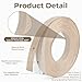 Sliner 2 Roll Wood Edge Banding Kit with 1 Edge Banding Trimmer Cutter Tool 3/4 Inch 50 ft Pre-glued Plywood Flexible Veneer Sheets Woodworking Tool for Countertop Furniture Cabinet Plywood (Birch)