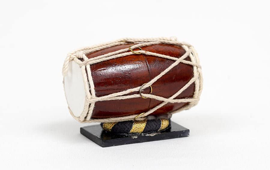 Dholak | Wooden Miniature, Handmade Dholak Miniature, Musical Instrument Miniature, Home Decoration, Music Gifts, Gifts for Musicians, Made by Indian Artisans-image-7