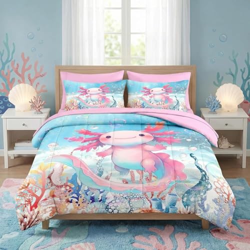 Couette sans housse lavable 240x260 chaude en microfibre rose - 2