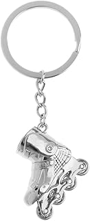 Skates Decor キーホルダー キーリング キーバックル ペンダント フェスティバルギフト 耐久性 軽量, 銀