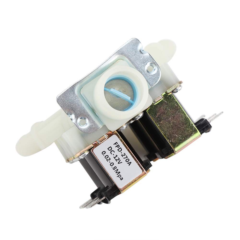 Zawór cewkowy wody, DC 12 V DN20 G3/4" 1 w 4 wylotowy plastikowy zawór elektromagnetyczny, zwykle zamknięty zawór cewkowy wody wlotowej do automatycznego czyszczenia
