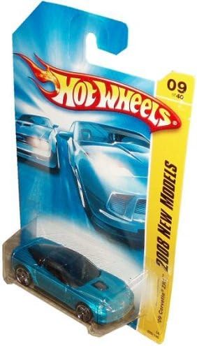Hot Wheels 2008 New Models Series 1:64 Scale Die Cast Metal Car # 9 of 40 : Metallic Blue Luxury Sport Coupe 2009 Chevy Corvette ZR1